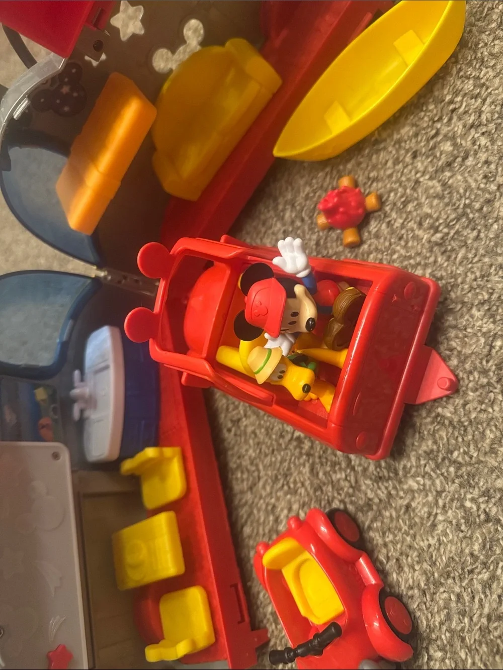Mickey Mouse camping play set with Mickey and Pluto Kids Play Vehicle